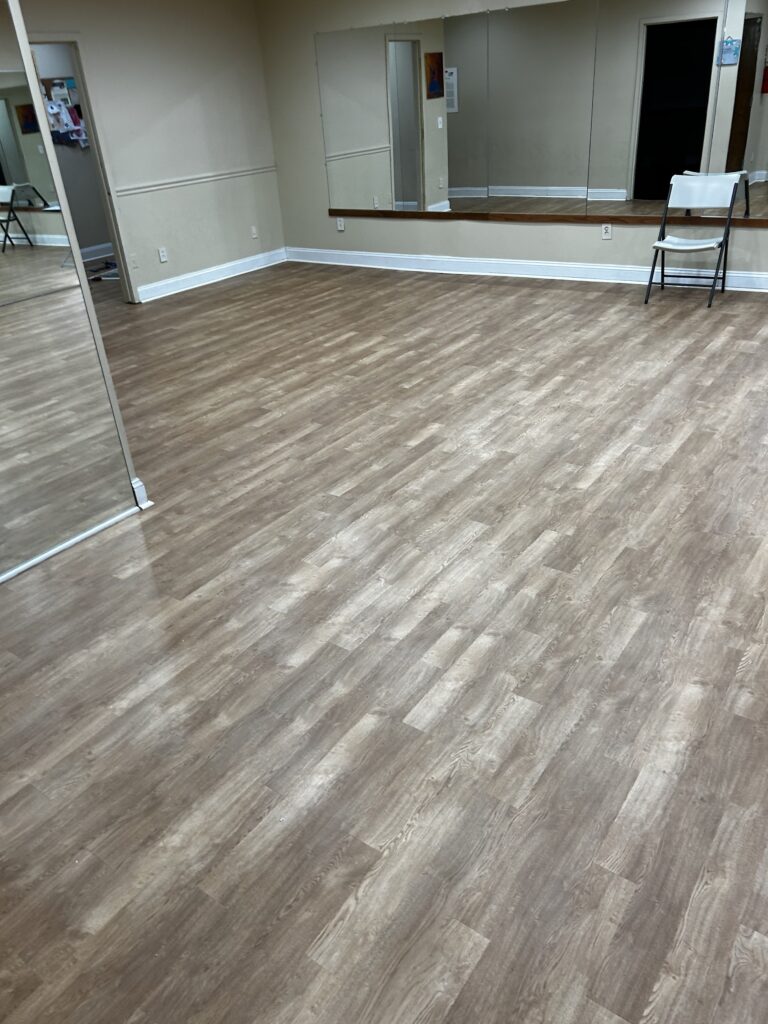 Beautifully finished room with new flooring