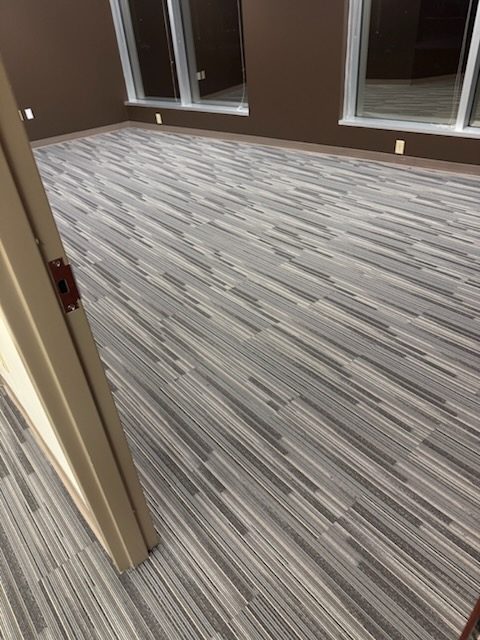 Luxury vinyl plank installed throughout a professional law office