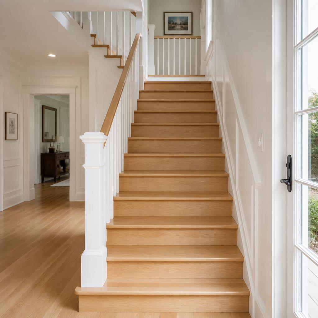Solid vs. engineered hardwood treads - which to pick
