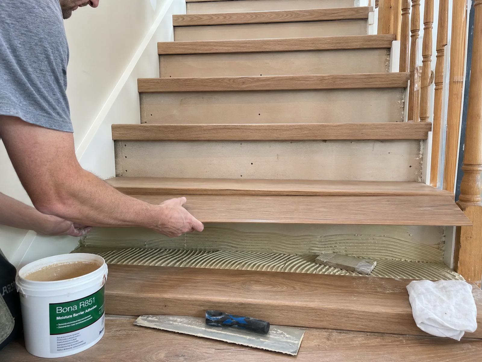 How we install laminate stairs cleanly