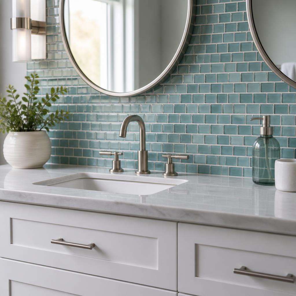 Backsplashes, showers, and feature walls